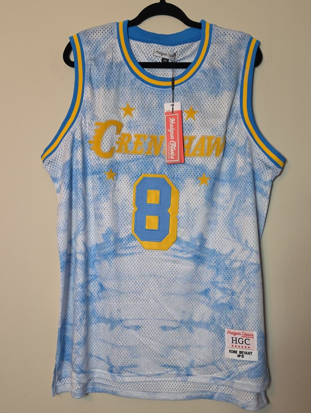 Headgear Classics Crenshaw Kobe #8 Tie-Dye Mesh Basketball Jersey